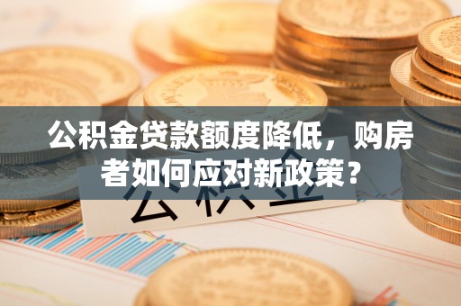 洪洞公积金贷款额度降低，购房者如何应对新政策？