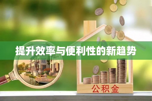 洪洞提升效率与便利性的新趋势