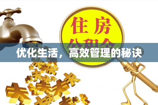 洪洞优化生活，高效管理的秘诀