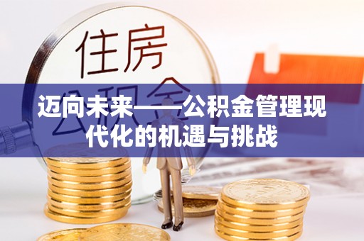 洪洞迈向未来——公积金管理现代化的机遇与挑战
