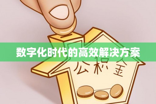 洪洞数字化时代的高效解决方案